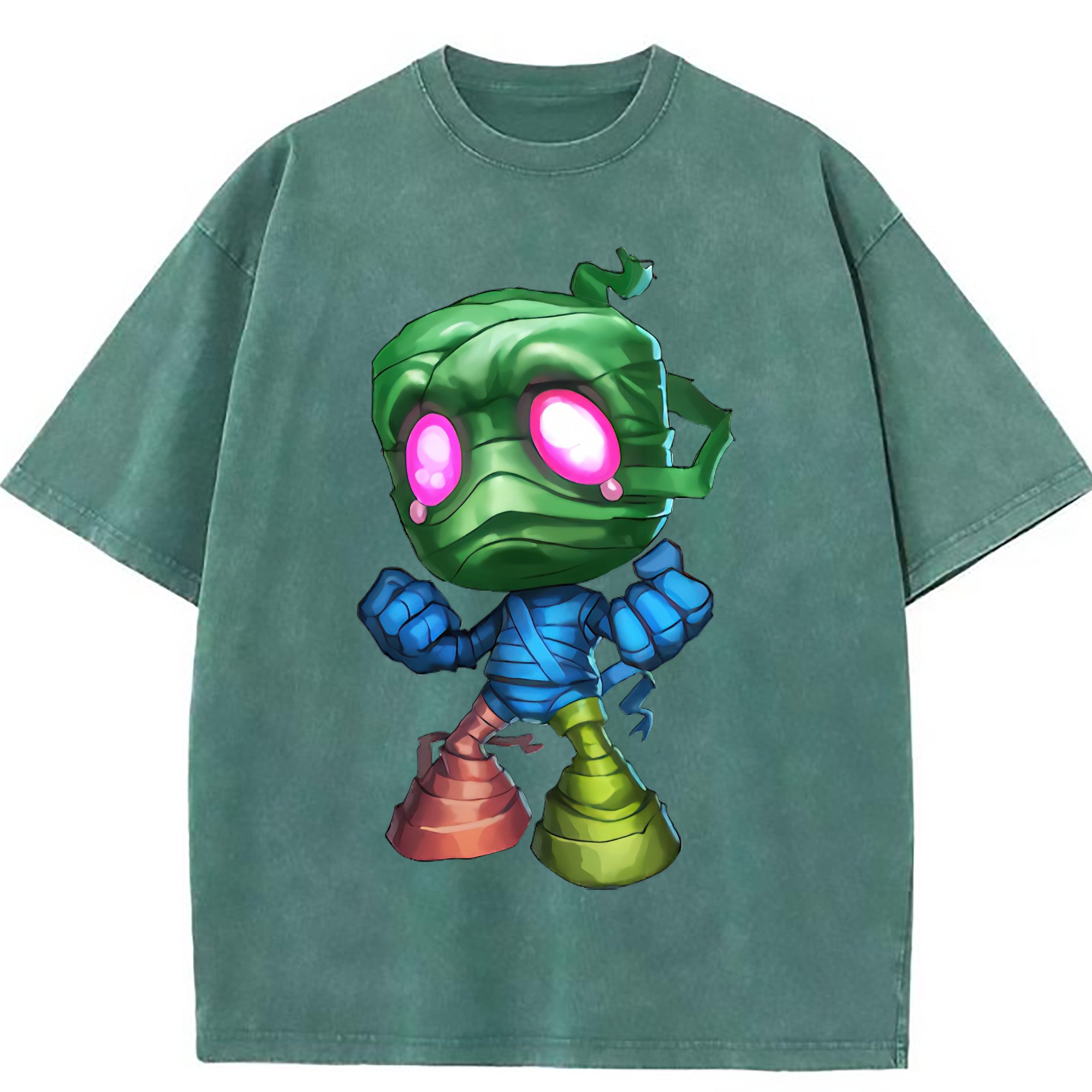 （画像用） リーグ・オブ・レジェンド League of Legends LOL 綿100% ヴィンテージ風 半袖Tシャツ（フロントプリント）